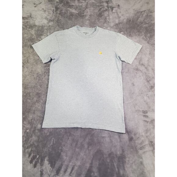 Carhartt Size XS WIP Chase T-Shirt Grey Men's Work Stewart Ca17-16 - Picture 1 of 7